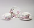 Чайный набор "IRISES" 425-149 на 2 персоны, 4 предмета (275 мл)