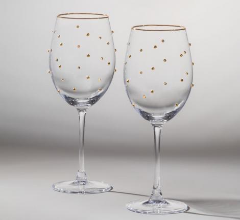 Набор бокалов для вина 2 штуки "GOLDY", 540 мл