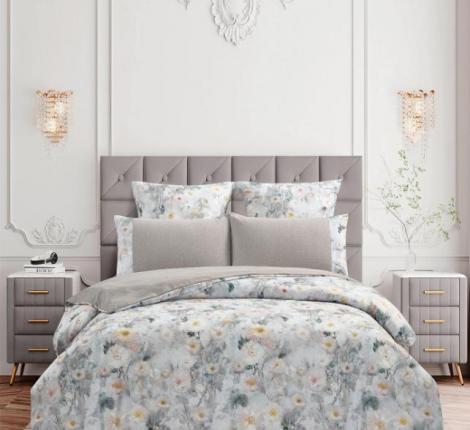 Постельное бельё "KARTEKS" жаккардовый сатин АКВАРЕЛЬ CVP 10, Евро