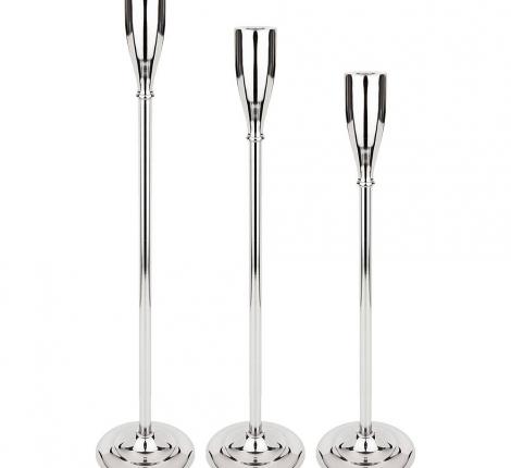 Комплект подсвечников 3 шт. "High-Tech!", высота 81/71/61 см