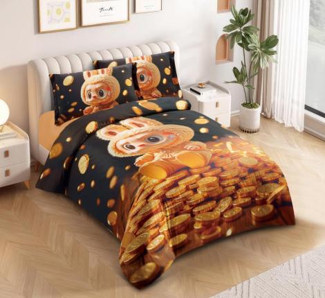 Постельное белье "Cristelle" Amante AM01-166-50 Сатин, 1,5 спальный