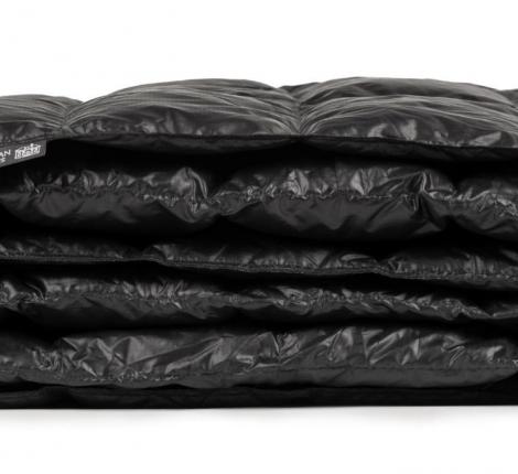 Дорожный плед-пончо пуховый "Travel Cape Plaid Grass" BLACK, 130х170