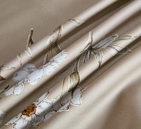 Постельное белье "Asabella" 2325-6 Мако-Сатин, Евро