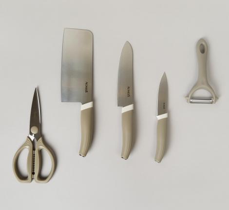 Набор кухонных приборов 7 шт. "Agness" 671-030, серый