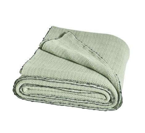 Покрывало пике "Blanc des Vosges" ARTESIA FJORD 180Х260 мятный), 180х260