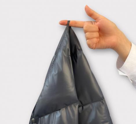 Дорожный плед-пончо пуховый "Travel Cape Plaid Grass" GRAPHITE, 130х170