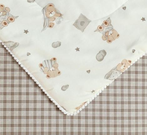 Постельное белье детское с одеялом "Sofi de Marko" Мишутки Сатин, 1,5 спальный