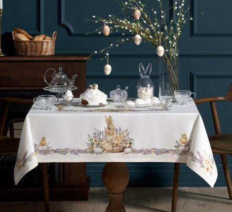 Скатерть с пропиткой "ЛАВАНДОВАЯ ВЕСНА", 110х140 см