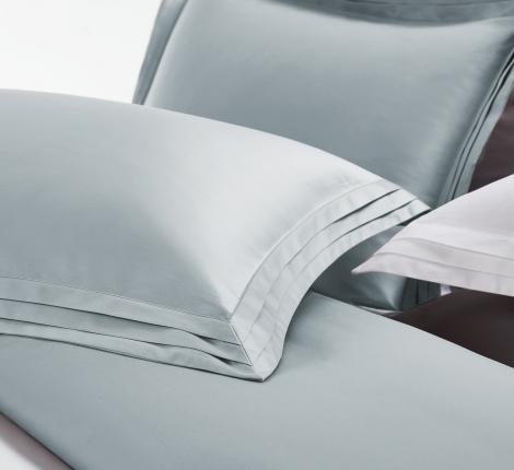 Постельное бельё Sharmes Solid "Soho" Семейный, Пастельно-синий