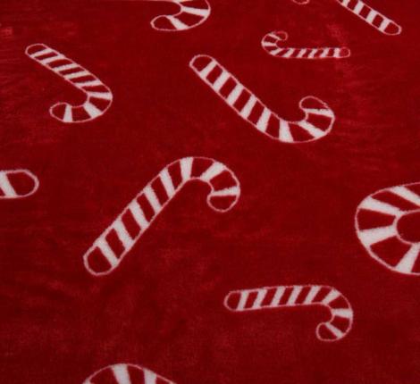 Плед "Sofi de Marko" Christmas Сandy (красный) Велсофт, 150х200