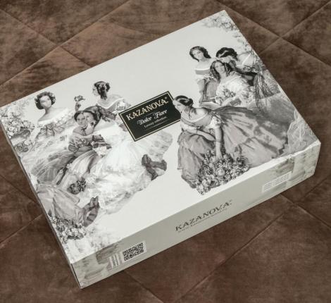 Постельное белье с одеялом "Kazanov.A." Байрон (бежевый трюфель) Велюр/Egypt Cotton, Семейный