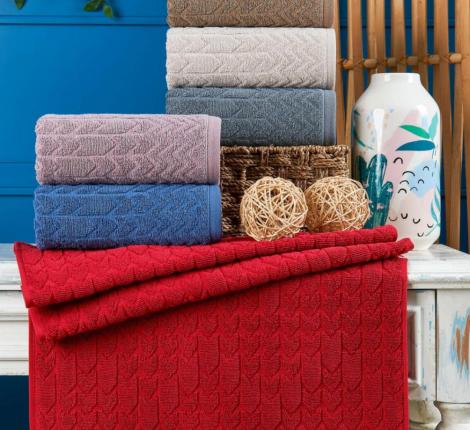 Набор махровых полотенец "PHILIPPUS" 70х140 (1/6 ) PRIME COTTON (A399) SILVA