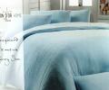 Постельное бельё махровое "Maison D'or" JAKARLI евро, голубой