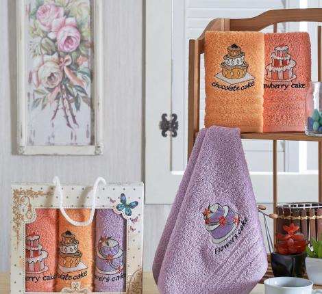 Салфетки махровые "METEOR" 30*50 (3 шт.) PASTA