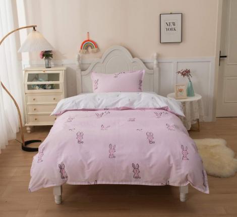 Постельное белье детское "Sofi de Marko" Зайчонок (розовый) Сатин, 1,5 спальный