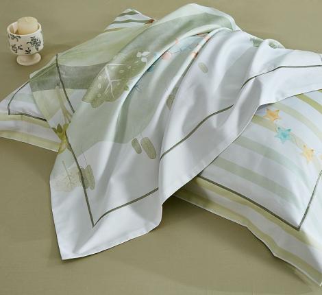 Постельное белье "Asabella" 2310-4S Мако-Сатин, 1,5 спальный