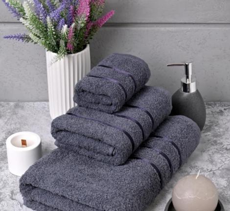 Полотенце махровое AMBIELLA "SPA" 30x50, антрацитовый