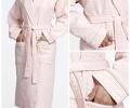 Халат вафельный "EFOR" BR-02001 розовый, ХХXL