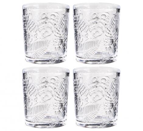Набор стаканов 4 штуки "FLORA", 350 мл