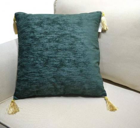 Наволочка декоративная "Sofi de Marko" Эстер (зеленая) Жаккард, 45х45