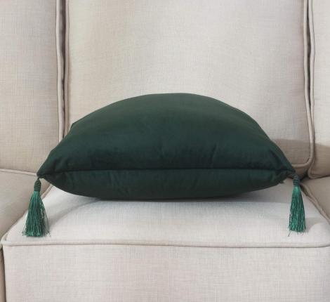 Наволочка декоративная "Sofi de Marko" Кэтрин (малахит) Велюр, 45х45 