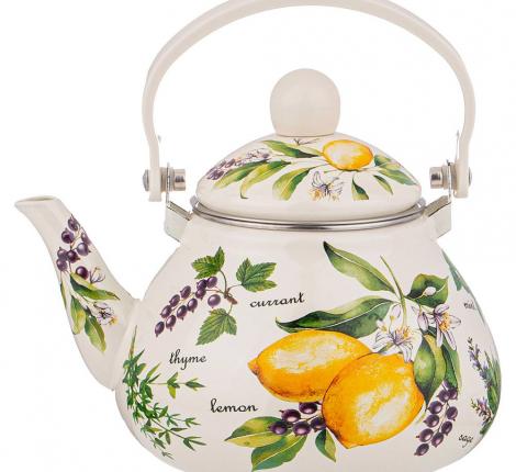 Чайник эмалированный со съёмным фильтром "СЕКРЕТНЫЕ ИНГРЕДИЕНТЫ", 1,3 л