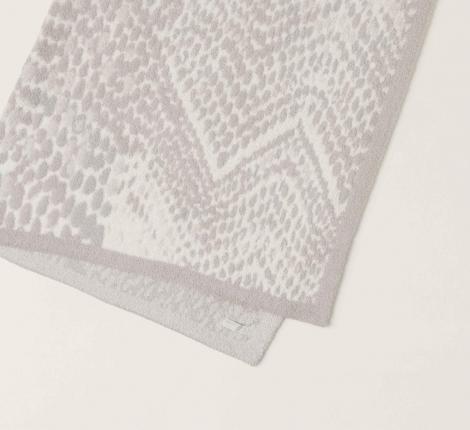 Плед "Barefoot Dreams" CC SNAKESKIN 137х183 (кремовый с розовым)