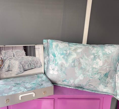 Постельное бельё "Maison D'or" LILY (бирюза) Тенсел, Евро