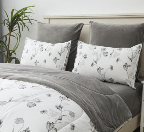 Постельное белье с одеялом "Sofi de Marko" Роберто №31 Велюр/Сатин, Семейный