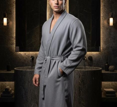 Мужской халат "Sofi de Marko" Дориан (серый), S-M