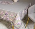Скатерть с пропиткой "ИРИСЫ" 160х220 см, серый
