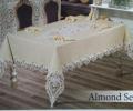 Скатерть EFOR "ALMOND SET" 160х220 с салфетками 8 шт., капучино