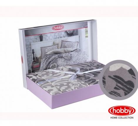 Постельное бельё Hobby Home &quot;SERENITY&quot; (серый) Поплин, 1,5 спальный