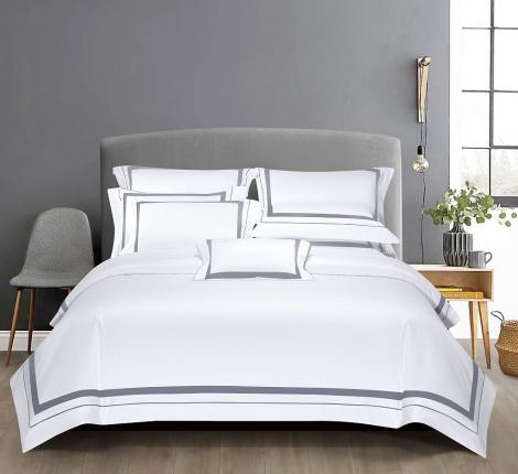 Постельное белье "Asabella" 2332-6 Сатин ДеЛюкс, Евро