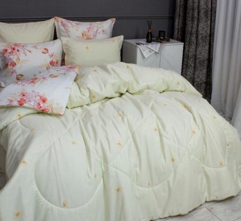 Постельное бельё с одеялом "Kazanov.A" Стелла (айвори) Сатин, Евро