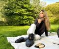 Сапожки-носочки пуховые "Comfort Socks Travel Grass" Black, 40-45 р.