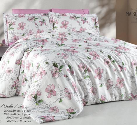 Постельное бельё "Maison D'or" CARINE (сиреневый) Тенсел, Евро