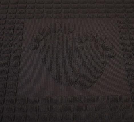 Полотенце для ног повышенной плотности (двойная нить) 50x70 &quot;Feet&quot;, тёмно-серый