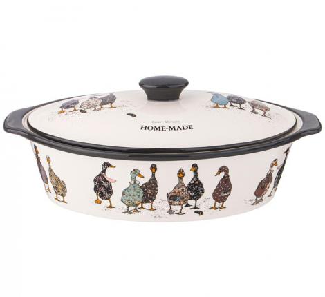 Форма для запекания овальная с крышкой "FAMILY FARM", 3,2 л