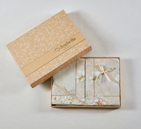 Постельное белье "Asabella" 2284-6 Фланель, Евро