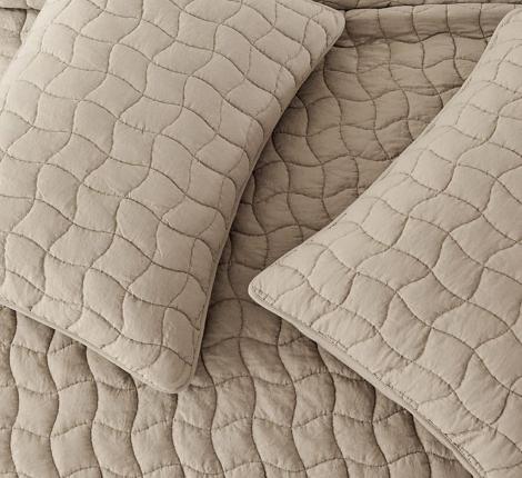 Покрывало "Sofi de Marko" Минелла (бежевый) Жатый сатин, 160х220