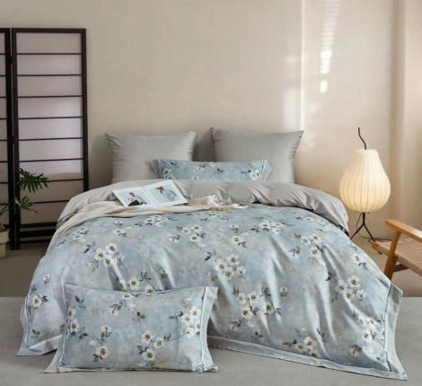 Постельное белье "Asabella" 2201-6 Фланель, Евро