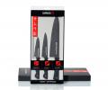 Набор из 3 ножей "Samura SHADOW" с покрытием Black-coating (11,23, 85) ABS пластик
