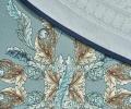 Скатерть овальная с пропиткой "ЛИСТЬЯ МОРРИСА"  GOLD STRIPE, 160х220 см