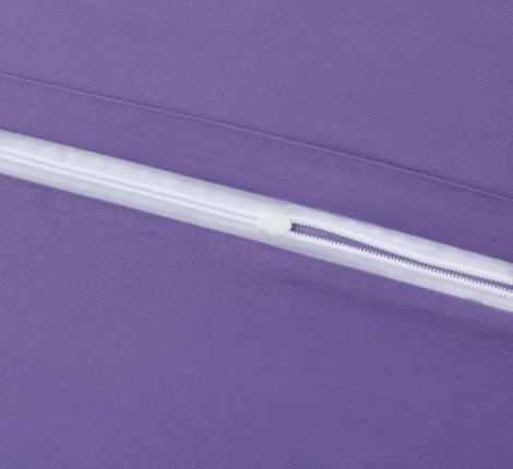 Постельное бельё "KARTEKS" сатин однотонный с кантом HK-05 (сиреневый), Евро