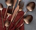 Набор столовых приборов "GRACE" COPPER 80 на 6 персон, 24 предмета