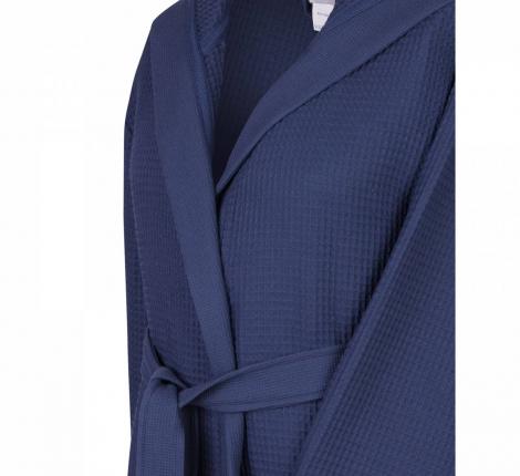 Мужской халат вафельный с капюшоном "Sofi de Marko" Гамлет (синий), S