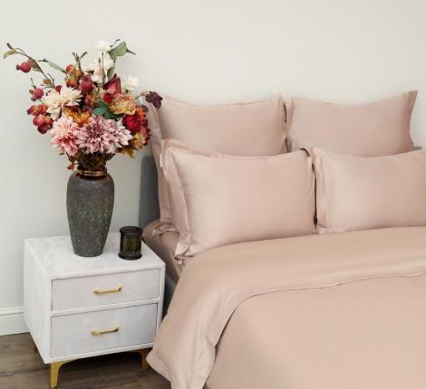 Постельное белье "Sofi de Marko" Моно (бежевый) Сатин ДеЛюкс, Евро макс