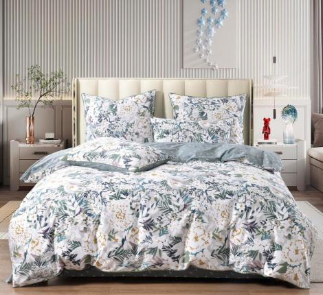 Постельное белье "Sofi de Marko" Монпелье (зеленый) Сатин, Евро