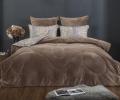 Постельное белье с одеялом "Kazanov.A." Марли (бежевый платина) Велюр/Egypt Cotton, Евро